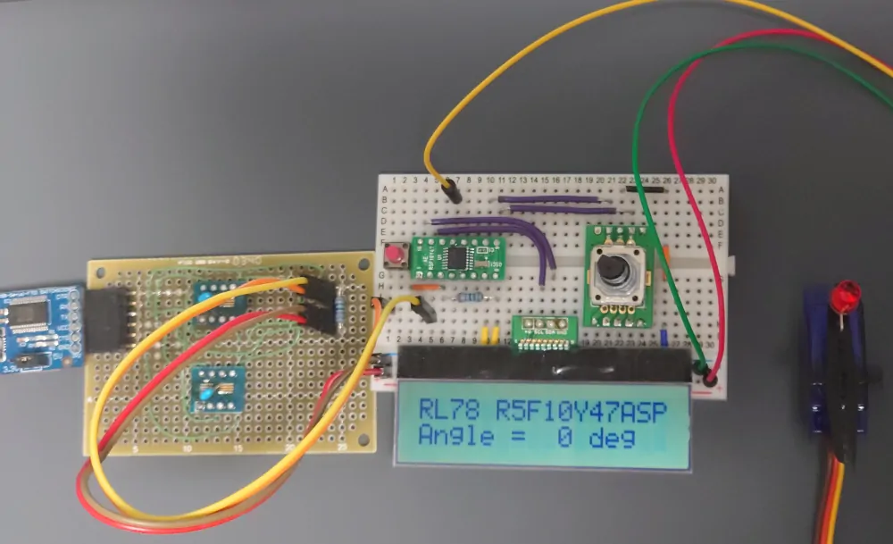 RL78/G10ファミリR5F10Y47ASPでマイクロサーボSG92Rを動かしてみた。